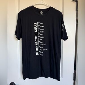 EUC. Large “Beard Chart” Men’s T Shirt